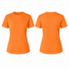 Orange and Black Crew Neck Short Sleeve T-Shirt